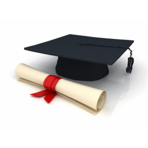 Graduation Cap and Scroll